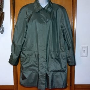 FLEET STREET Rain Coat Size 14P Petite w/lining